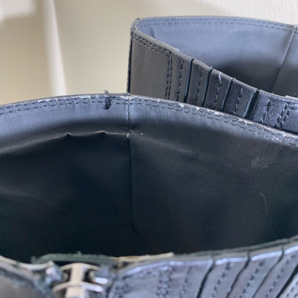 Donald J Pliner tall leather riding boots with buckle, size 7.5 - Picture 9 of 9